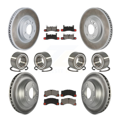 Kit de plaquettes de Rotor de frein à disque revêtu de roulement avant et arrière (10 pièces) pour Volkswagen Touare