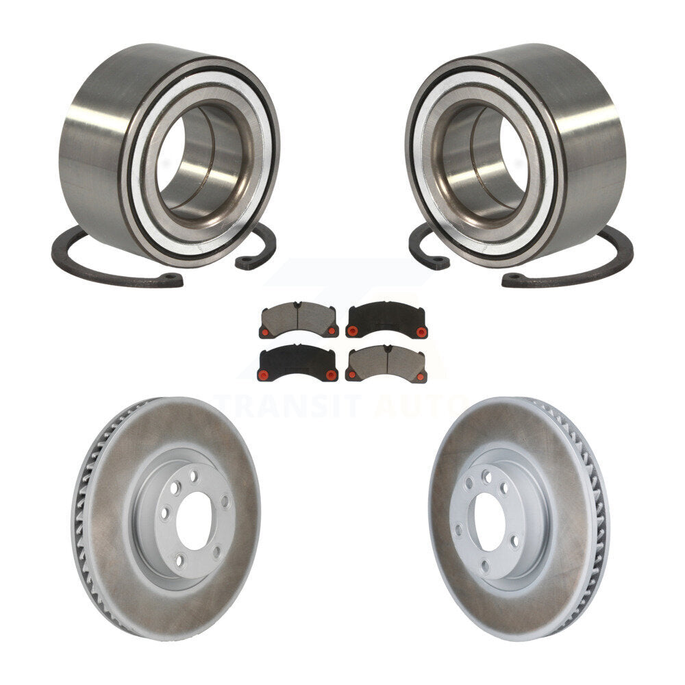 Kit de Rotor et plaquettes de frein revêtus de roulement de roue avant, pour Volkswagen Touareg Porsch