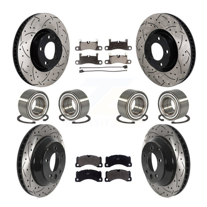 Kit de plaquettes de Rotor de frein à disque revêtu de roulement avant et arrière (10 pièces) pour Volkswagen Touare