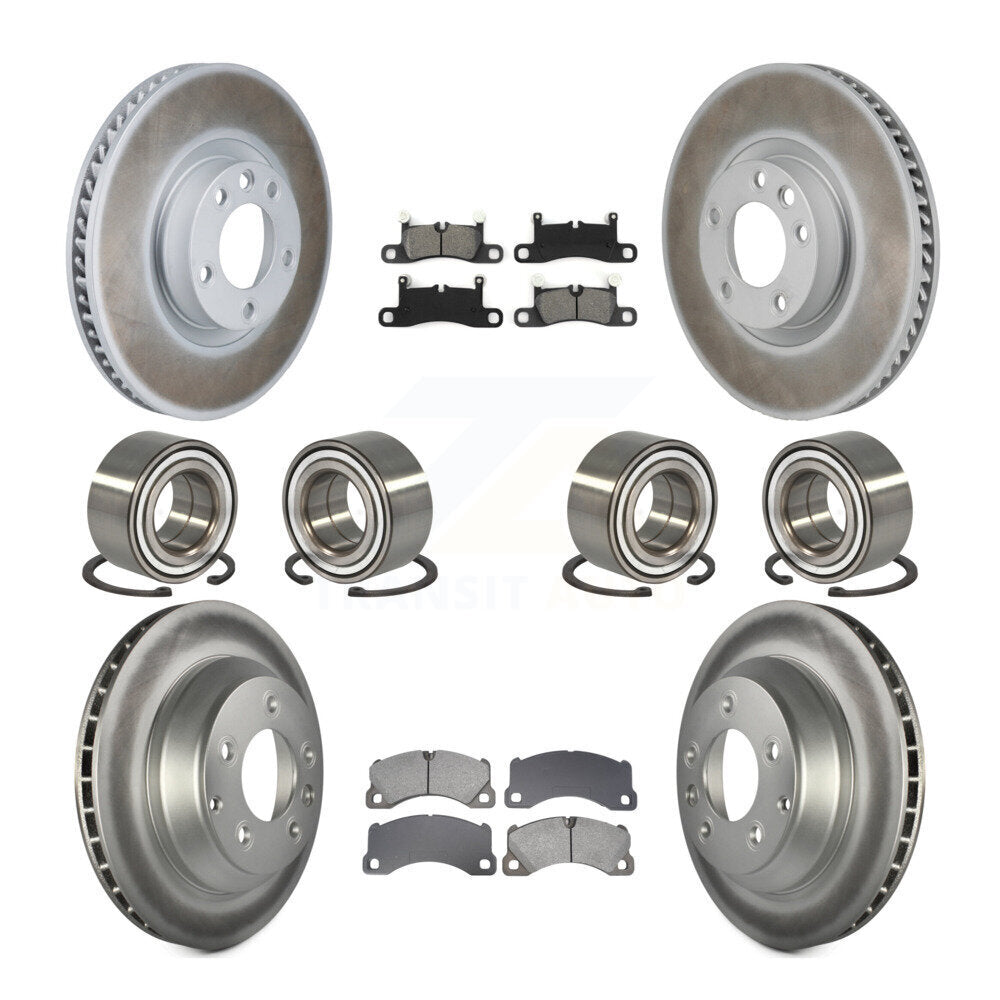 Kit de plaquettes de Rotor de frein à disque revêtu de roulement avant et arrière (10 pièces) pour Volkswagen Touare