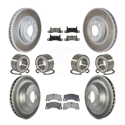 Kit de plaquettes de Rotor de frein à disque revêtu de roulement avant et arrière (10 pièces) pour Volkswagen Touare
