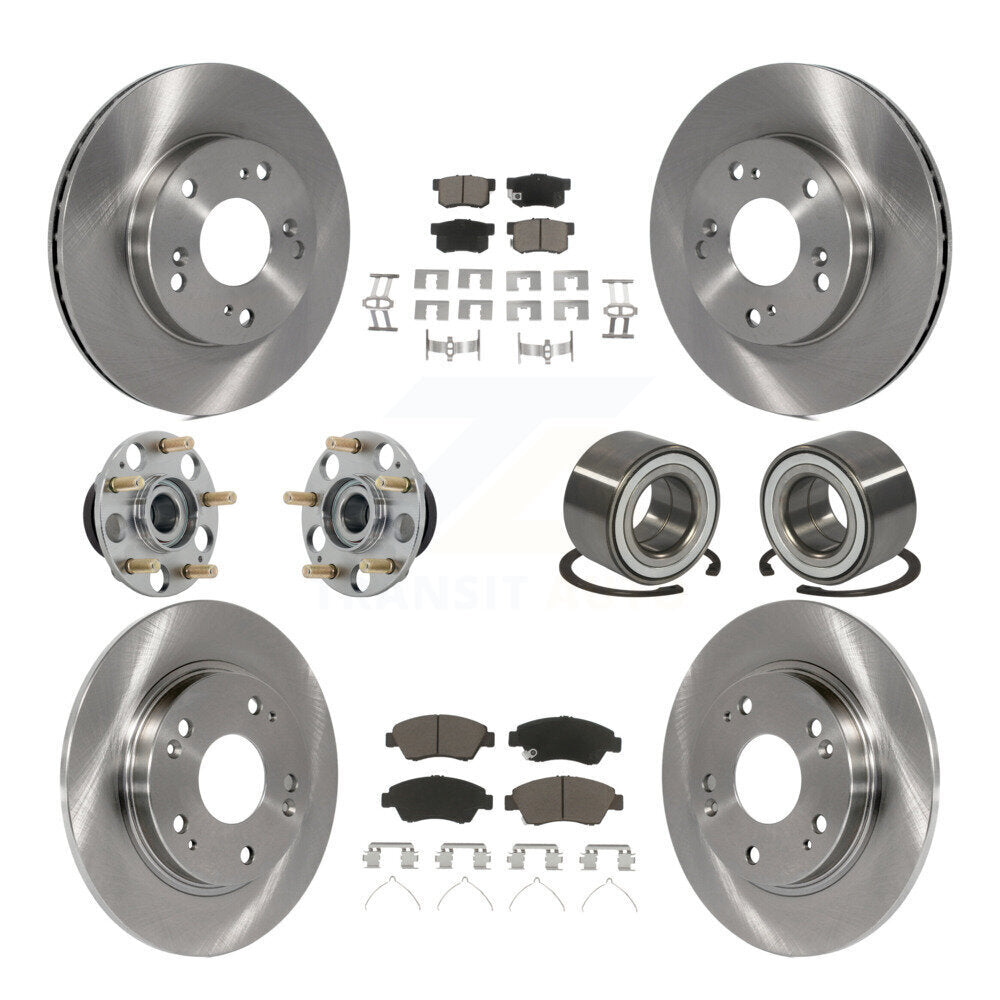 Kit de plaquettes de Rotor de frein à disque, roulement de moyeu avant et arrière (10 pièces) pour Honda CR-2011 – 2015