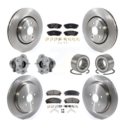 Kit de plaquettes de rotor de frein à disque, roulement de moyeu avant et arrière (10 pièces) pour Lexus RX350 FW 2016