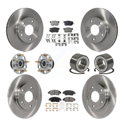 Kit de plaquettes de Rotor de frein à disque, roulement de moyeu avant et arrière (10 pièces) pour Honda CR-2011 – 2015