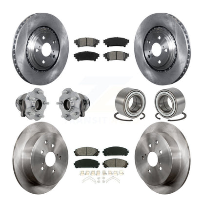 Kit de Rotor et plaquettes de frein, roulement de moyeu avant et arrière (10 pièces) pour Toyota Highlander Lexu