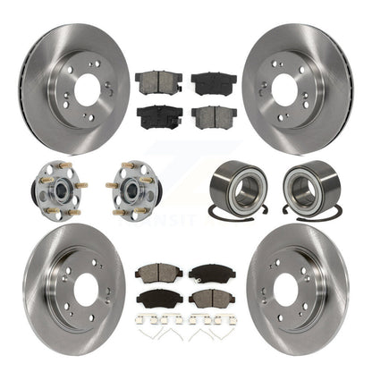 Kit de plaquettes de Rotor de frein à disque, roulement de moyeu avant et arrière (10 pièces) pour Honda CR-2011 – 2015