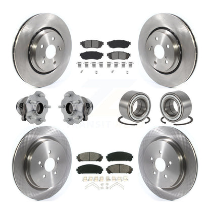 Kit de plaquettes de rotor de frein à disque, roulement de moyeu avant et arrière (10 pièces) pour Lexus RX350 FW 2016