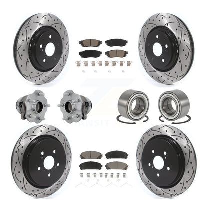 Kit de plaquettes de rotor de frein, roulement de moyeu avant et arrière (10 pièces) pour Lexus RX350 FW 2016