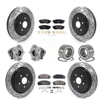 Kit de plaquettes de rotor de frein, roulement de moyeu avant et arrière (10 pièces) pour Lexus RX350 FW 2016