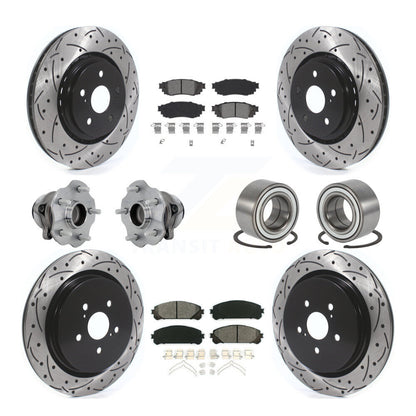 Kit de plaquettes de rotor de frein, roulement de moyeu avant et arrière (10 pièces) pour Lexus RX350 FW 2016