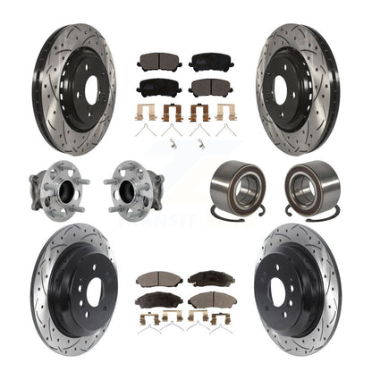 Kit de plaquettes de rotor de frein, roulement de moyeu avant et arrière (10 pièces) pour Honda Pilot FW 16-22