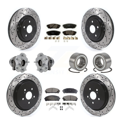Kit de plaquettes de rotor de frein, roulement de moyeu avant et arrière (10 pièces) pour Lexus RX350 FW 2016