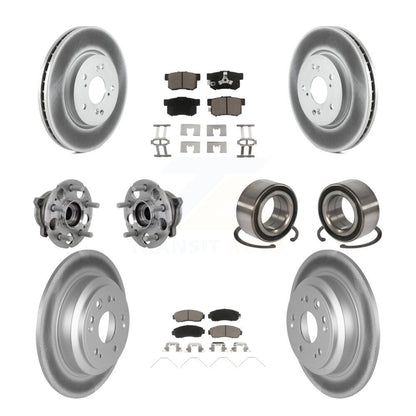 Kit de plaquettes de Rotor de frein revêtues de roulement de moyeu avant et arrière (10 pièces) pour Honda Crosstour AW