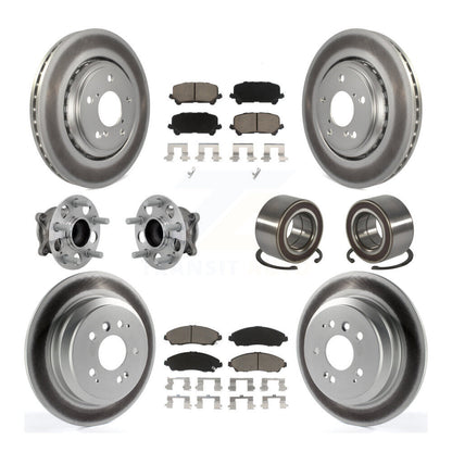 Kit de plaquettes de rotor de frein, roulement de moyeu avant et arrière (10 pièces) pour Honda Pilot FW 16-22