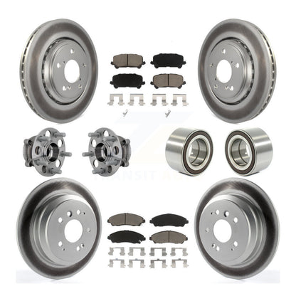 Kit de plaquettes de Rotor de frein revêtues de roulement de moyeu avant et arrière (10 pièces) pour Honda Ridgeline AW