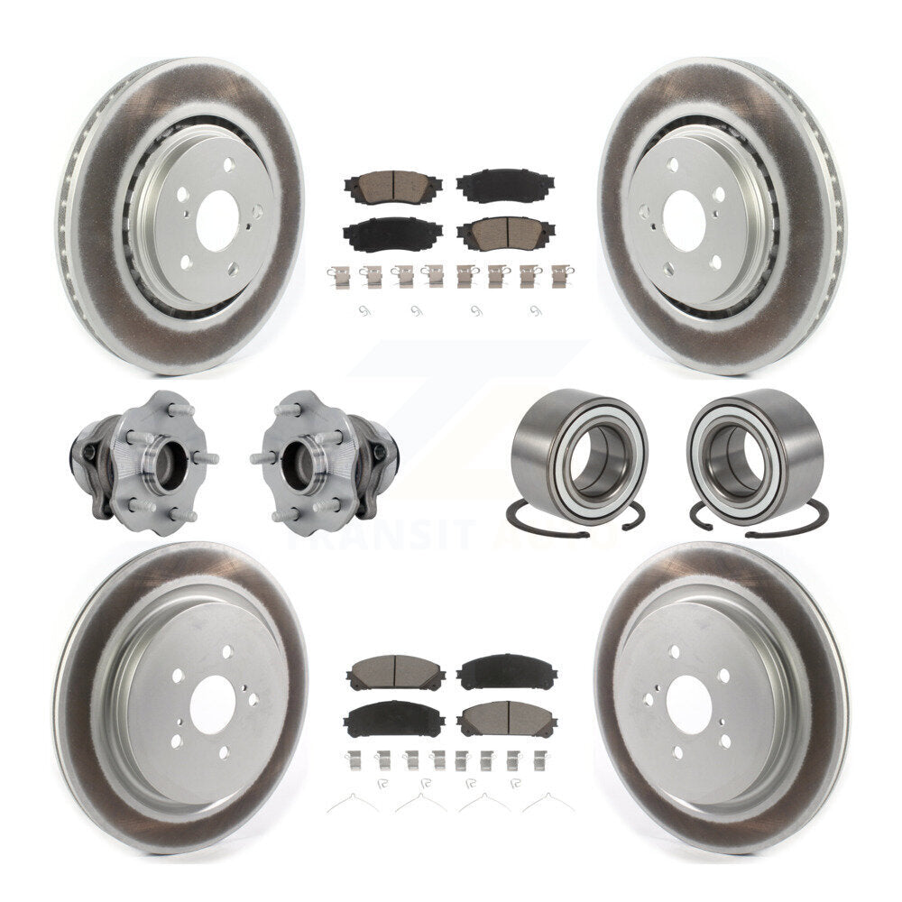 Kit de plaquettes de rotor de frein, roulement de moyeu avant et arrière (10 pièces) pour Lexus RX350 FW 2016