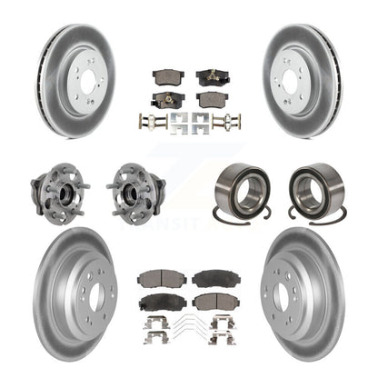 Kit de plaquettes de Rotor de frein revêtues de roulement de moyeu avant et arrière (10 pièces) pour Honda Crosstour AW