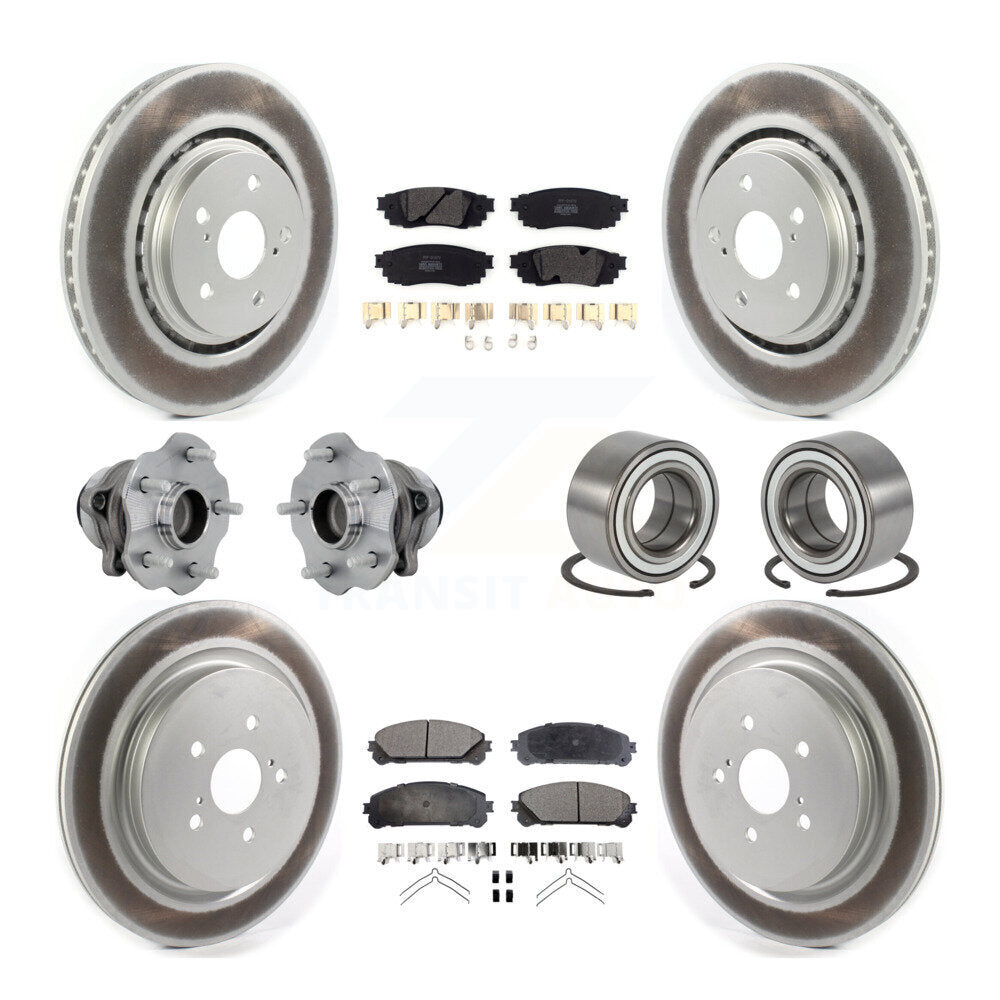 Kit de plaquettes de rotor de frein, roulement de moyeu avant et arrière (10 pièces) pour Lexus RX350 FW 2016