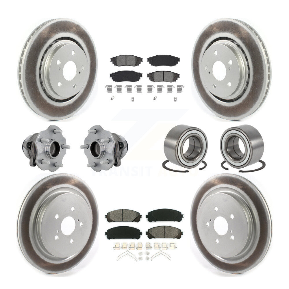 Kit de plaquettes de rotor de frein, roulement de moyeu avant et arrière (10 pièces) pour Lexus RX350 FW 2016