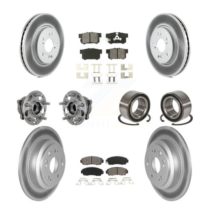 Kit de plaquettes de Rotor de frein enduit de roulement de moyeu avant et arrière, pour Honda Accord Crosstour AW