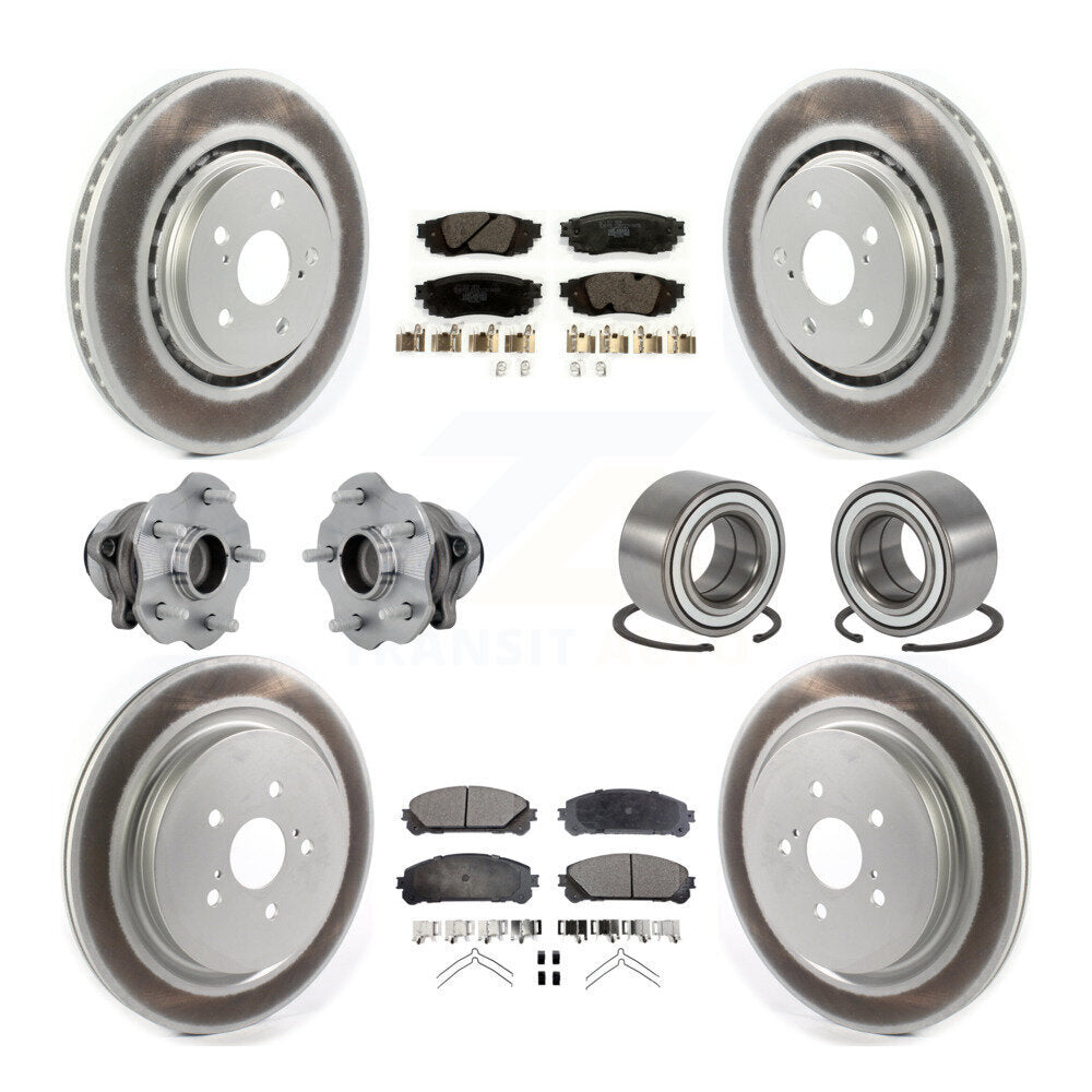 Kit de plaquettes de rotor de frein, roulement de moyeu avant et arrière (10 pièces) pour Lexus RX350 FW 2016