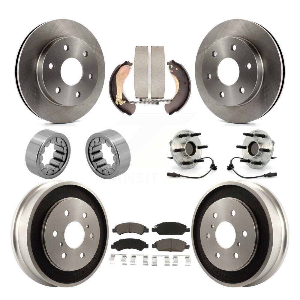 Kit de patins de rotor de frein à disque, roulement de moyeu avant et arrière (10 pièces) pour GMC Sierra 150