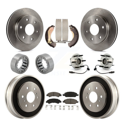 Kit de patins de rotor de frein à disque, roulement de moyeu avant et arrière (10 pièces) pour GMC Sierra 150