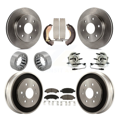 Kit de patins de rotor de frein à disque, roulement de moyeu avant et arrière (10 pièces) pour GMC Sierra 150