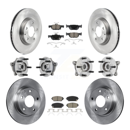 Kit de plaquettes de rotor de frein à disque, roulement de moyeu avant et arrière (10 pièces) pour Mazda 3 AW 2021 – 2022