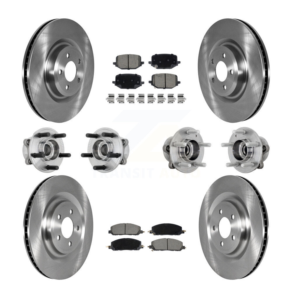 Kit de plaquettes de Rotor de frein à disque de roulement de moyeu avant et arrière (10 pièces) pour Lincoln Aviator pour