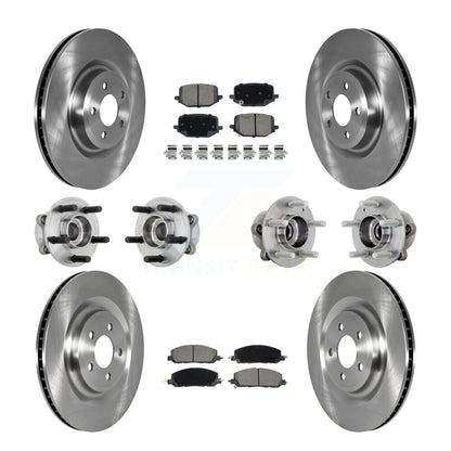 Kit de plaquettes de Rotor de frein à disque de roulement de moyeu avant et arrière (10 pièces) pour Lincoln Aviator pour