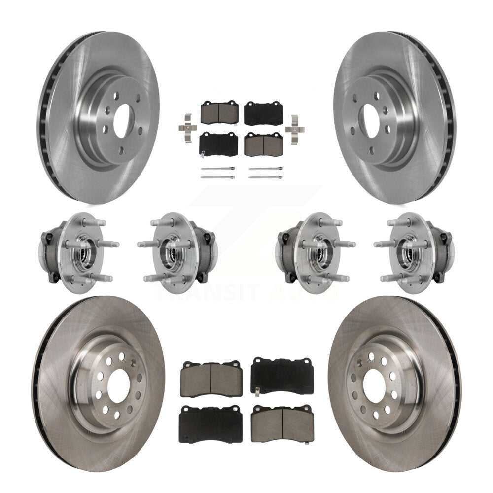 Kit de rotors de frein à disque et de plaquettes en céramique, roulement de moyeu avant et arrière (10 pièces) pour Tesla