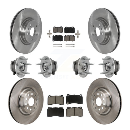 Kit de rotors de frein à disque et de plaquettes en céramique, roulement de moyeu avant et arrière (10 pièces) pour Tesla