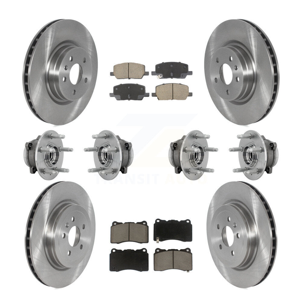 Kit de rotor et de plaquettes de frein à disque, roulement de moyeu avant et arrière (10 pièces) pour Tesla X 2017 – 2019