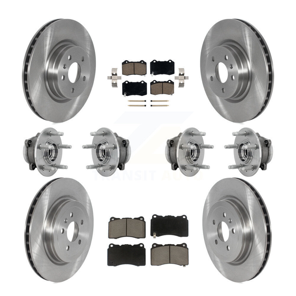 Kit de rotor et de plaquettes de frein à disque, roulement de moyeu avant et arrière (10 pièces) pour Tesla X 2017 – 2019