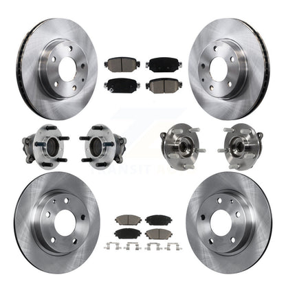 Kit de rotor et de plaquettes de frein avec roulement de moyeu avant et arrière (10 pièces) pour Mazda CX-3 FW 2019 – 2021