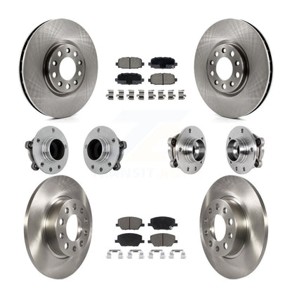 Kit de Rotor et plaquettes de frein à disque, roulement de moyeu avant et arrière (10 pièces) pour Jeep Compass FW