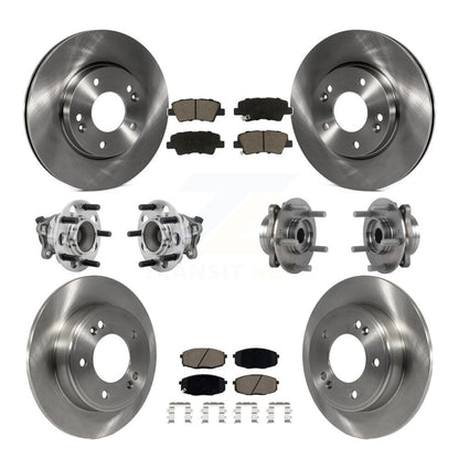 Kit de plaquettes de Rotor de frein, roulement de moyeu avant et arrière (10 pièces), pour Kia Forte Hyundai Elantr