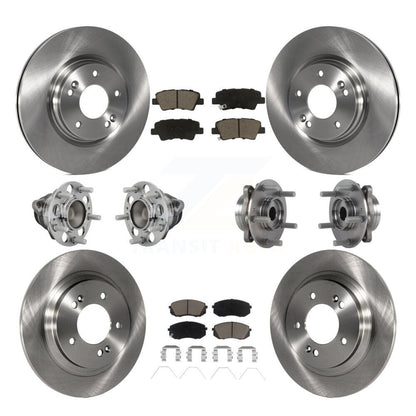 Kit de rotors et plaquettes de frein à disque, roulement de moyeu avant et arrière (10 pièces) pour Hyundai Elantra G