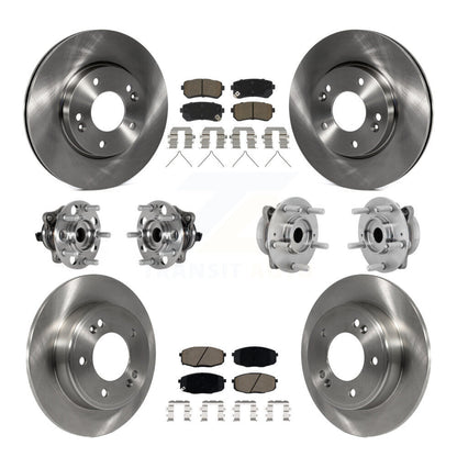 Kit de rotors et plaquettes de frein à disque, roulements de moyeu avant et arrière (10 pièces) pour Hyundai Kona