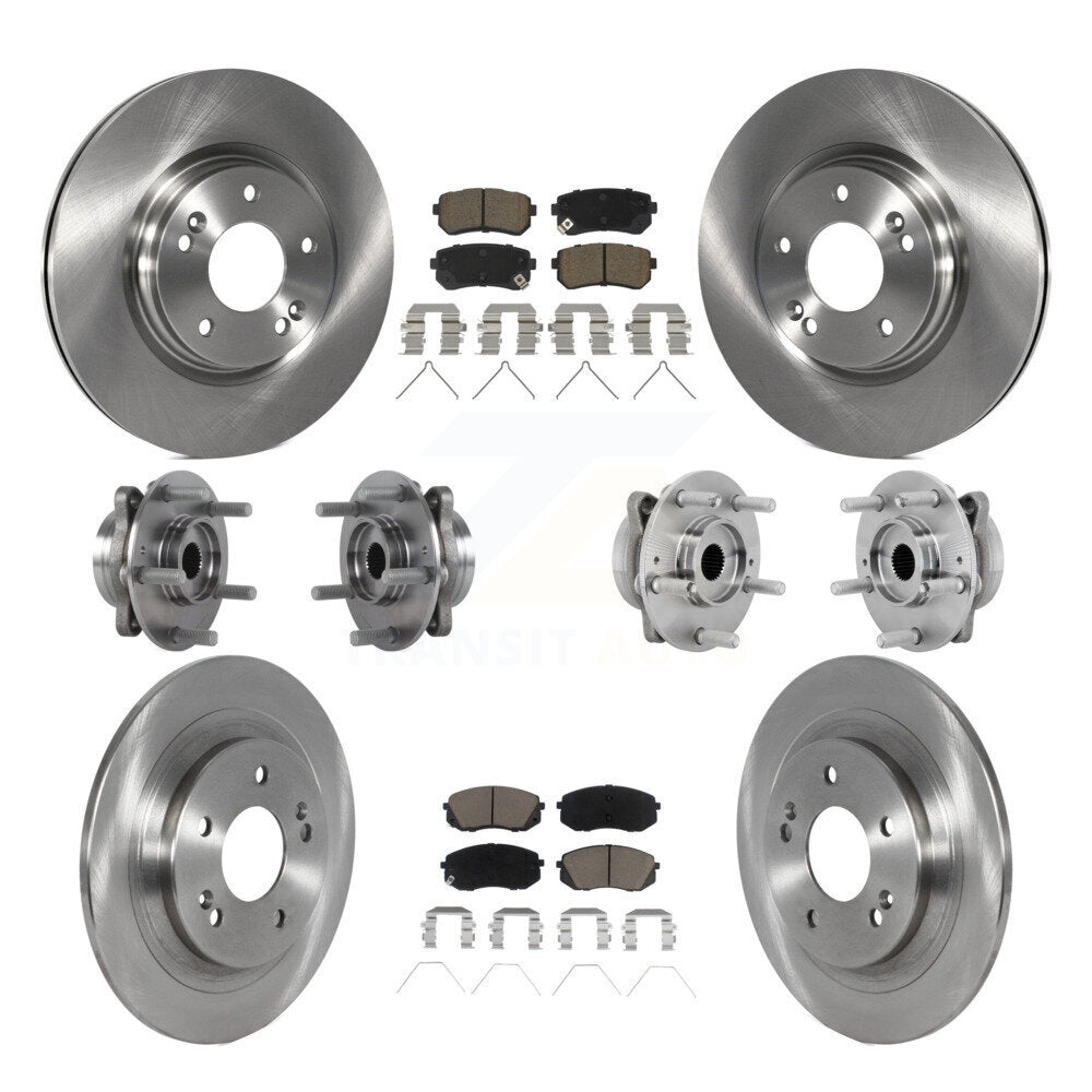 Kit de rotors et plaquettes de frein, roulement de moyeu avant et arrière (10 pièces), pour Hyundai Kona Kia Selto
