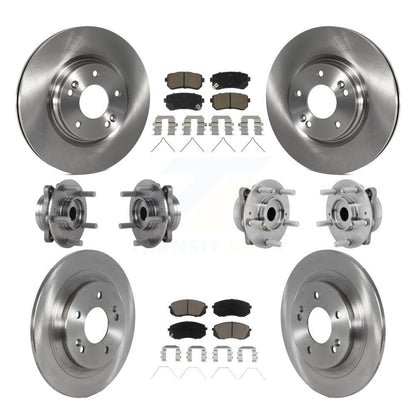 Kit de rotors et plaquettes de frein, roulement de moyeu avant et arrière (10 pièces), pour Hyundai Kona Kia Selto