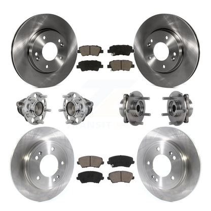 Kit de Rotor et plaquettes de frein à disque, roulement de moyeu avant et arrière (10 pièces) pour Hyundai Veloste
