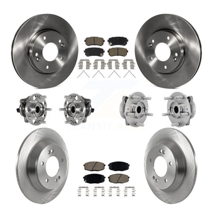 Kit de plaquettes de Rotor de frein, roulement de moyeu avant et arrière (10 pièces), pour Hyundai Kona FWD avec 1.6