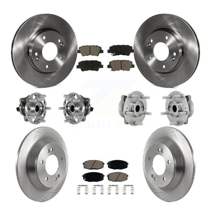 Kit de plaquettes de Rotor de frein, roulement de moyeu avant et arrière (10 pièces), pour Hyundai Kona FWD avec 1.6