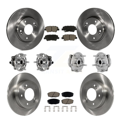 Kit de plaquettes de Rotor de frein, roulement de moyeu avant et arrière (10 pièces), pour Hyundai Kona FWD avec 2.0
