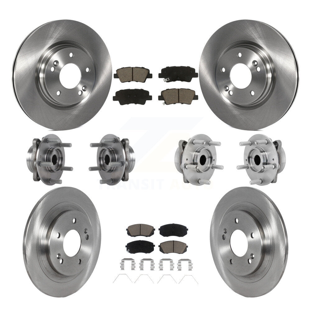 Kit de plaquettes de Rotor de frein à disque, roulement de moyeu avant et arrière (10 pièces) pour Hyundai Kona AW 2022