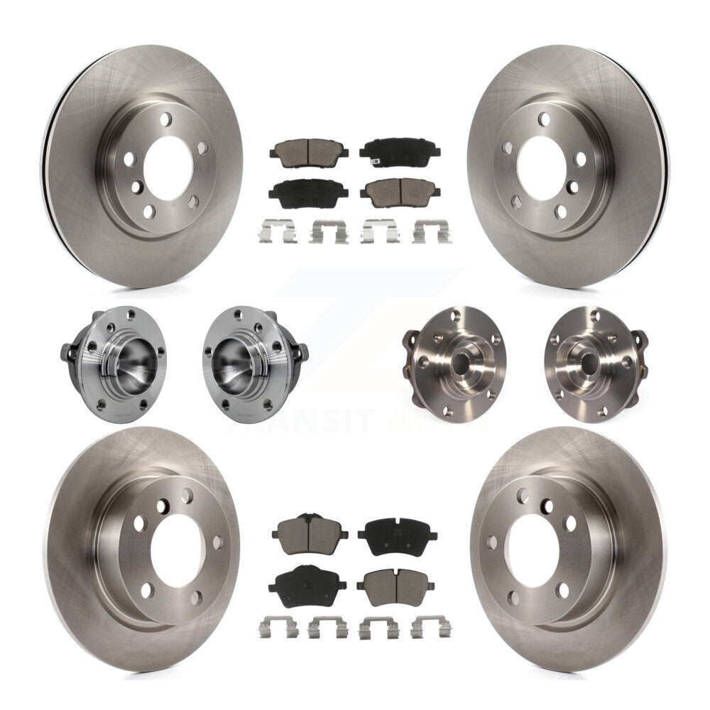 Kit de rotor et de plaquettes de frein à disque, roulement de moyeu avant et arrière (10 pièces) pour Mini Cooper Pacema