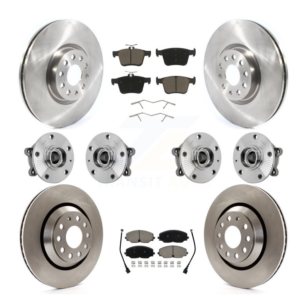 Kit de plaquettes de Rotor de frein, roulement de moyeu avant et arrière (10 pièces) pour Volkswagen Atlas Cross AW