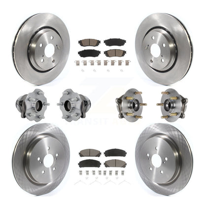 Kit de plaquettes de Rotor de frein, roulement de moyeu avant et arrière (10 pièces) pour Lexus RX350 RX350L RX450